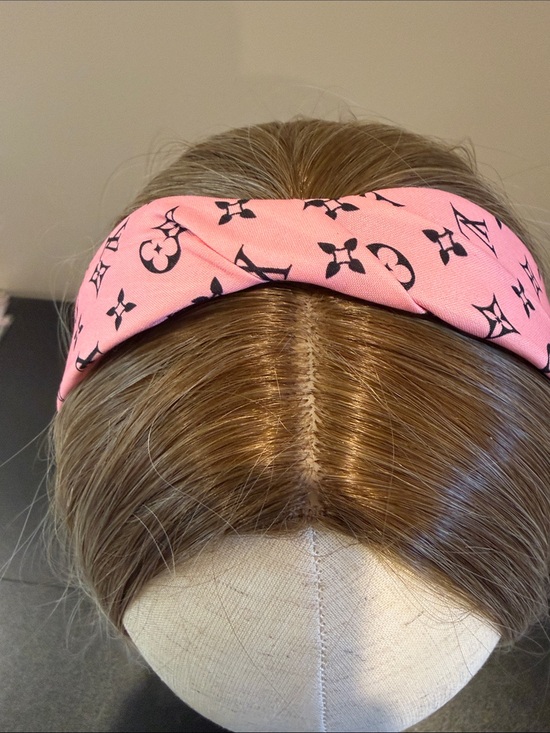 Louis Vuitton Accessories - Louis Vuitton Pink and Black Monogram Headband